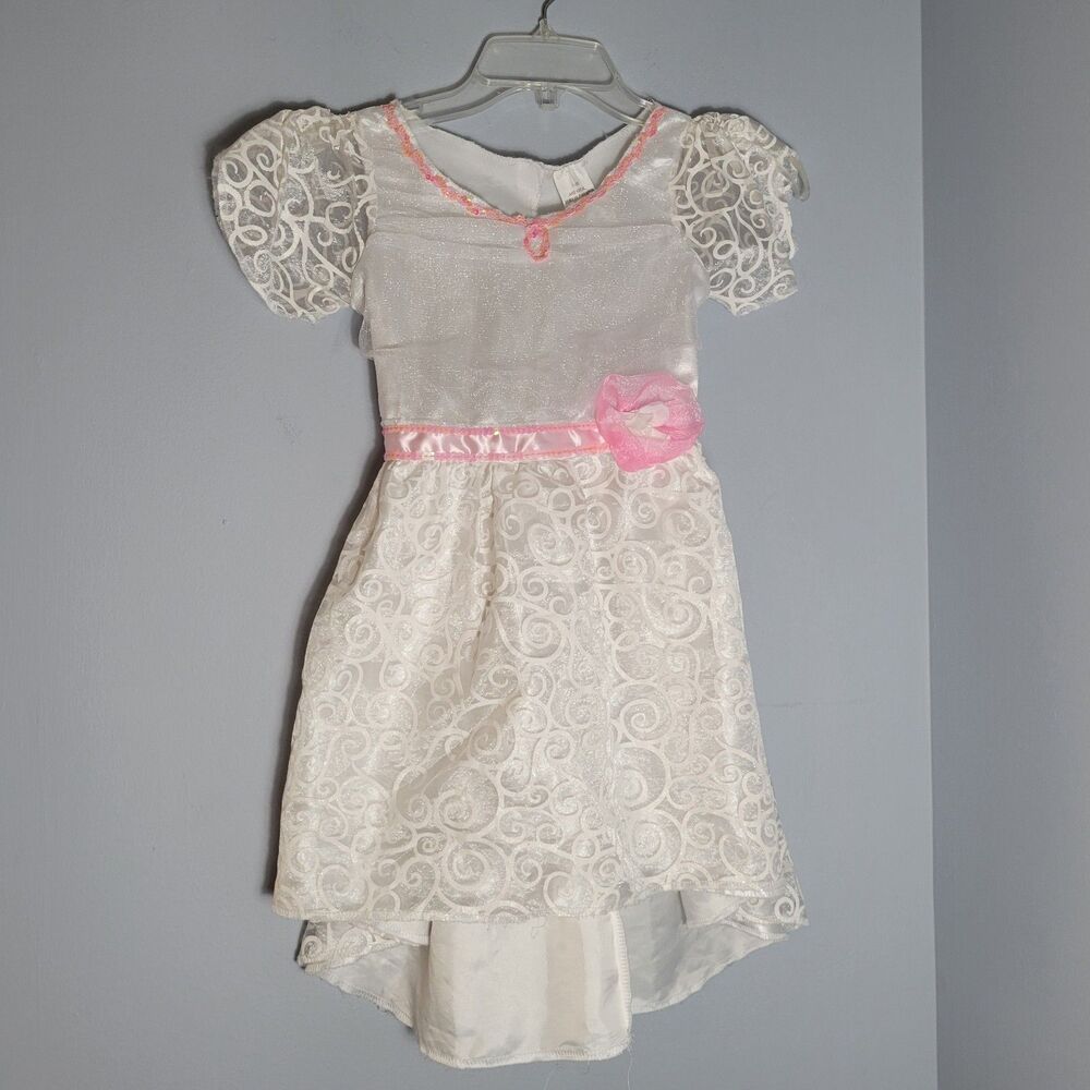 Whimsy & Wonder Sparkly Bride WEDDING DRESS Dress Up Costume Size 4-6x